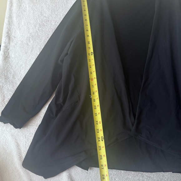 Lafayette 148 Reversible Open Front Jacket Blazer Relaxed Fit Lightweight Pocket - Picture 14 of 15